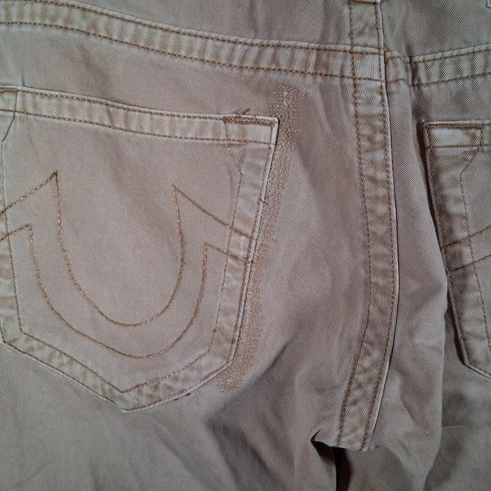True Religion Slim Color Straw Mens 30‎ Inseam 33 Rare To Find  MEGJ19EDI Read